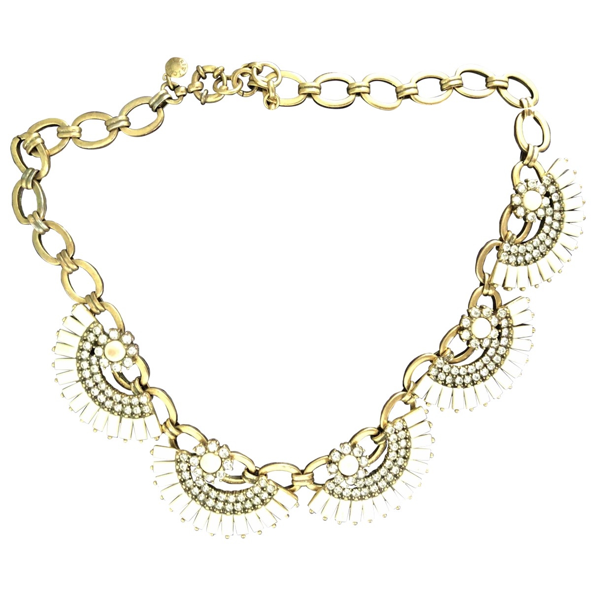 Crystal necklace J.Crew White in 